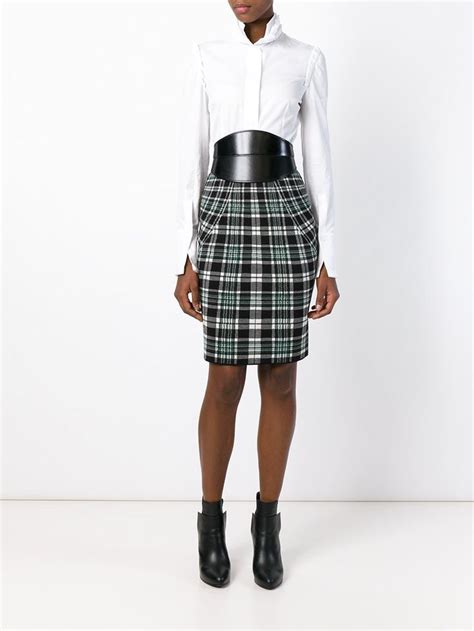 alexander mcqueen tartan skirt.